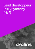Lead développeur PHP/Symfony (H/F)